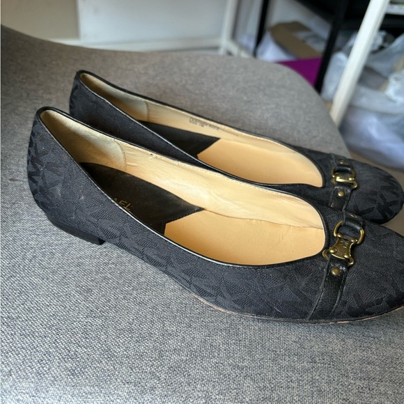 MICHAEL MICHAEL KORS Women's Black Leather Loafers Flats Size 6 M EUC - Picture 4 of 14
